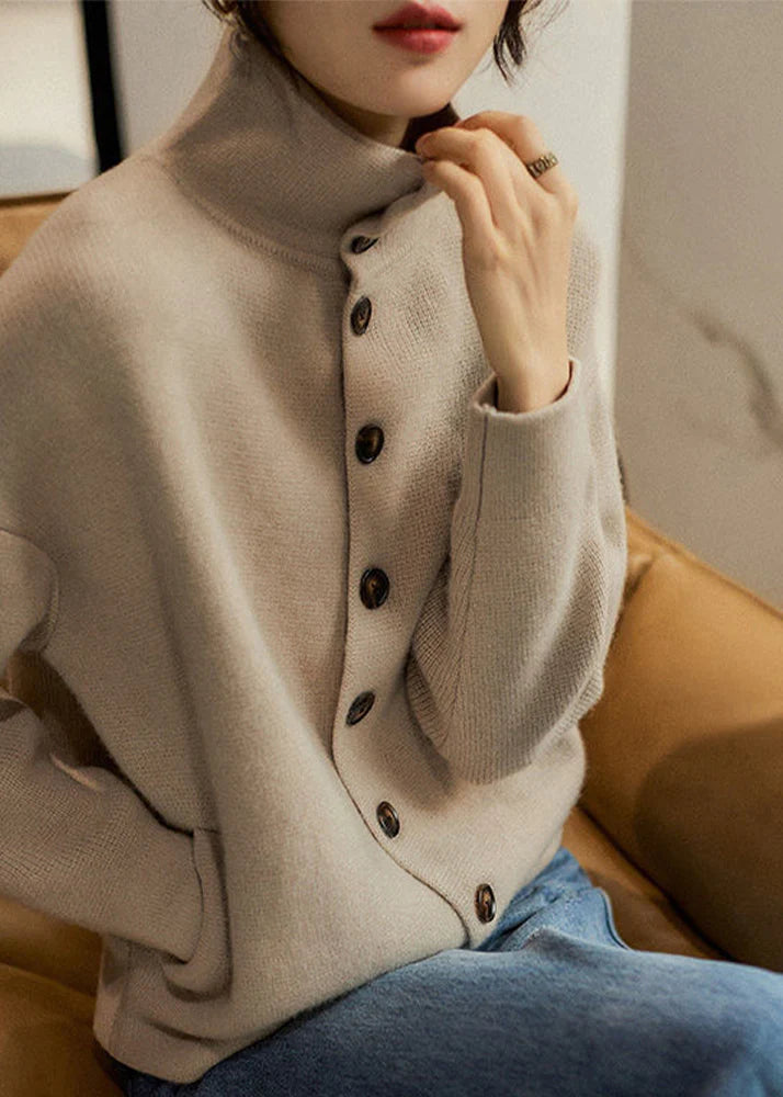 Shanila™ - Rollkragenpullover hellbraun