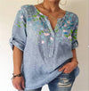 Clover™ - Kurzärmelige Bluse mit V-Ausschnitt
