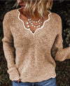 Eliana™ - Langarmpullover mit V-Ausschnitt