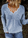Eliana™ - Langarmpullover mit V-Ausschnitt
