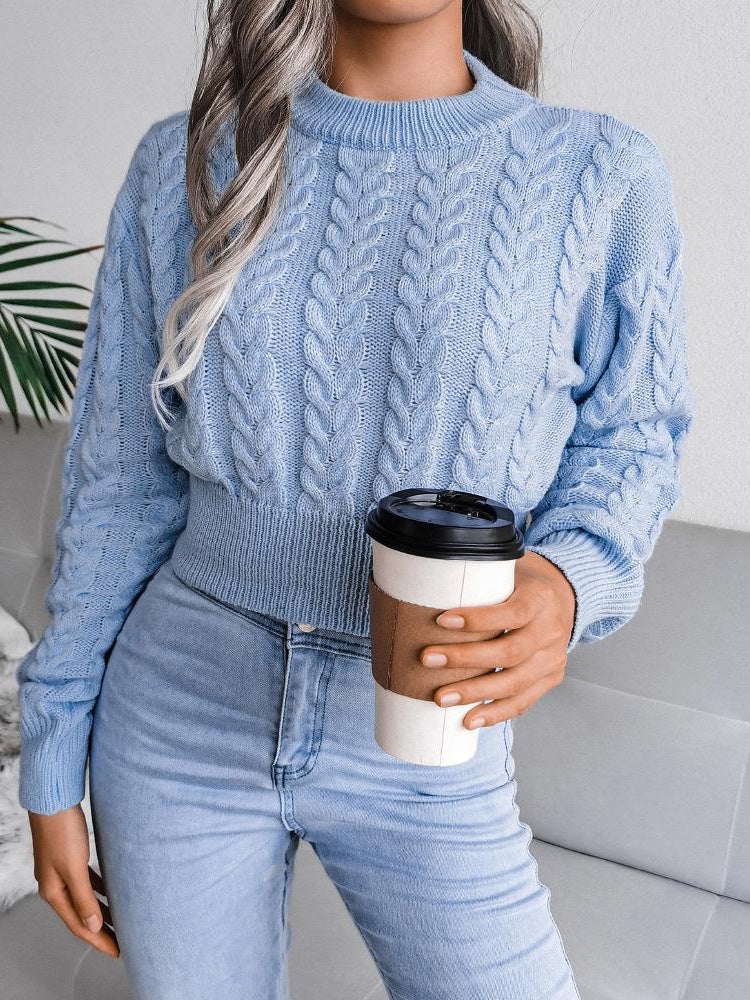 Amara™ - Gekürzter Pullover mit Rundhalsausschnitt