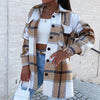 Norah™ - Winterlicher Karierter Vintage Fleece Mantel