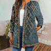 Taytum™ - Langärmelige Vintage-Jacke mit ethnischem Druck