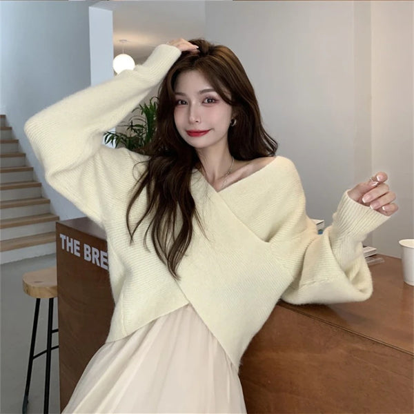 Apolline - Fester Pullover Mit V Ausschnitt