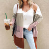 Linnea™ - Farbblock Langstrick Strickjacke