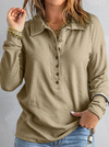 Greta™ -  Langärmeliges Henley Top