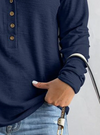 Greta™ -  Langärmeliges Henley Top