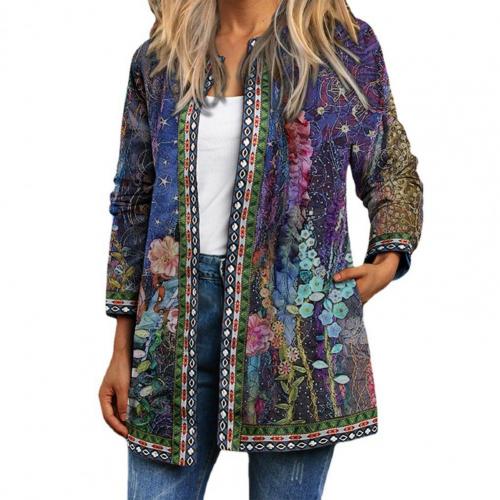 Stella™ - Kragenlose Jacke mit langen Ärmeln und Taschen