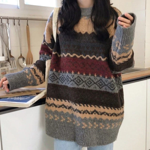 Victoria™ - Vintage Strickwaren Lose Pullover