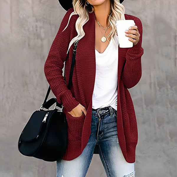 Flavia™ - Offene Boho Strickjacke