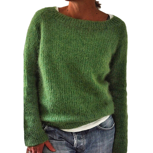 Penelope™ - Strickpullover mit rundem Halsausschnitt und langen Ärmeln