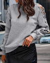 Claire™ -Langärmeliges Sweatshirt mit Schnürung