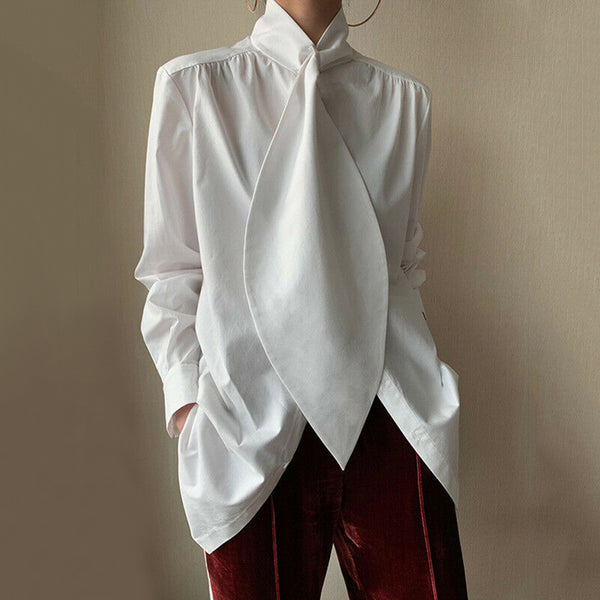 Skylar™ - Oversize Hemd Designer Top
