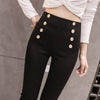 Laney™ - Leggings mit Patchwork-Knöpfen