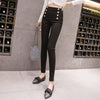 Laney™ - Leggings mit Patchwork-Knöpfen