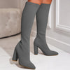 Novella™ - Sockenstiefel mit klobigem Absatz