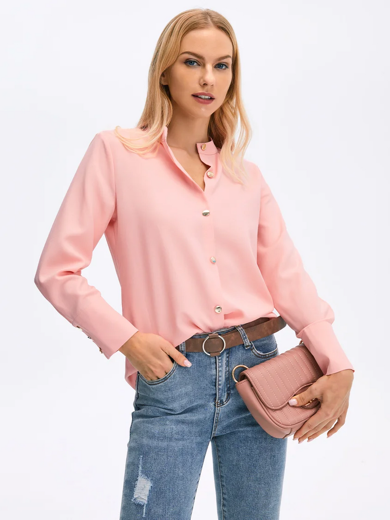 Reese™ - Vintage Shift Langarm-Top