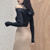 Cleo™ - Off Shoulder V-Ausschnitt