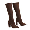 Novella™ - Sockenstiefel mit klobigem Absatz