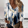 Maya™ - V Ausschnitt Vintage Druck