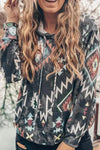 Saylor™ - Leichter bedruckter Pullover