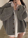 Clementine™ - Gestrickte Strickjacke mit Twist