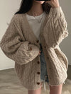 Clementine™ - Gestrickte Strickjacke mit Twist