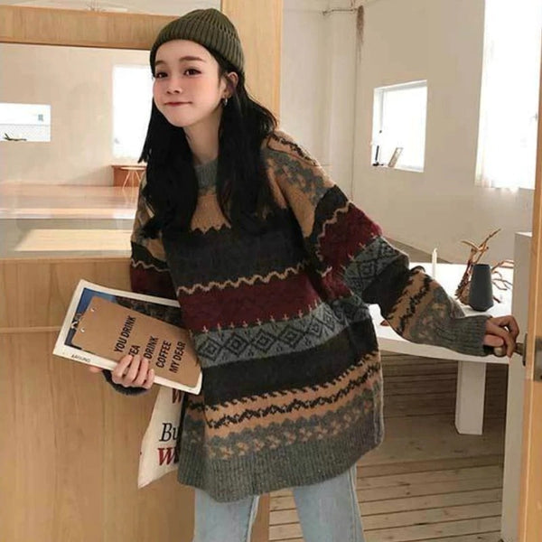 Bronwyn™ - Gestreifte Vintage-Pullover