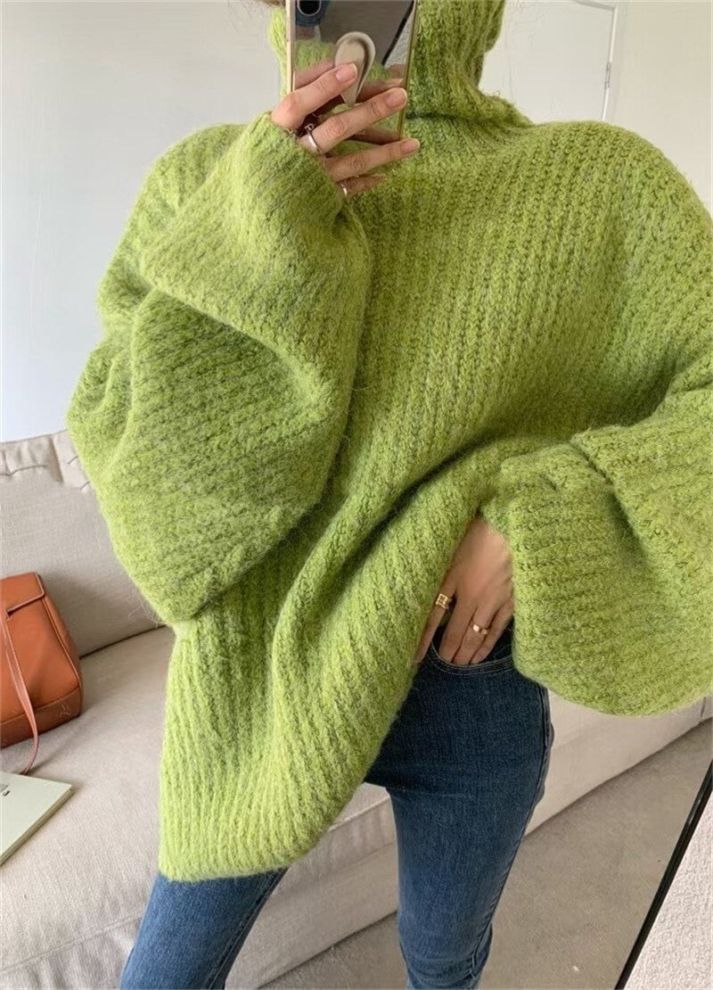 Elowyn™ - Rollkragenpullover aus Strick in Übergröße